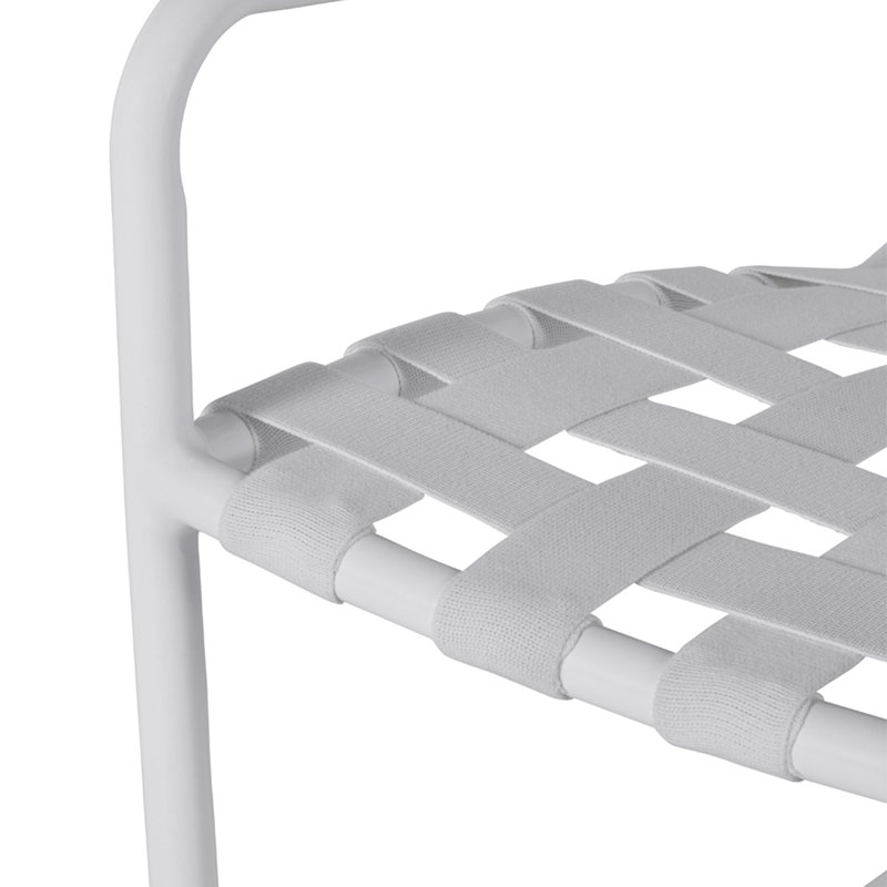 Catalina Patio Chair, Chalk/White
