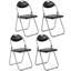 Ensemble de chaises pliantes portatives 6 pièces avec poignées de transport