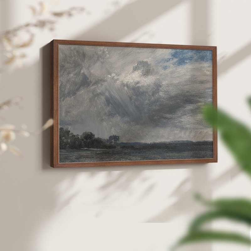 Paysages rétro-DCCLXV-impression encadrée - réaménageable, H 8 po x l 10 po, Noyer