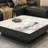 Light luxury square stone slab coffee table-661137220