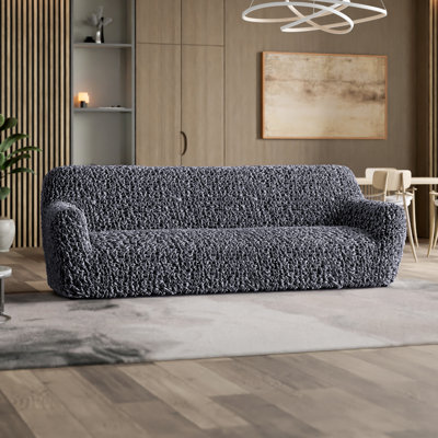 Fuco Velvet Collection Stretch Sofa Slipcover - Exclusive Design & Soft to Touch