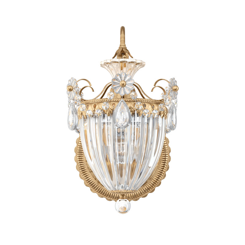 Bagatelle 1 - Light Armed Sconce, Heritage Clear, French Gold