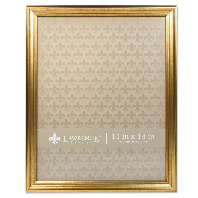 Willman Burnished Gold Matte Picture Frame, 11" x 14"