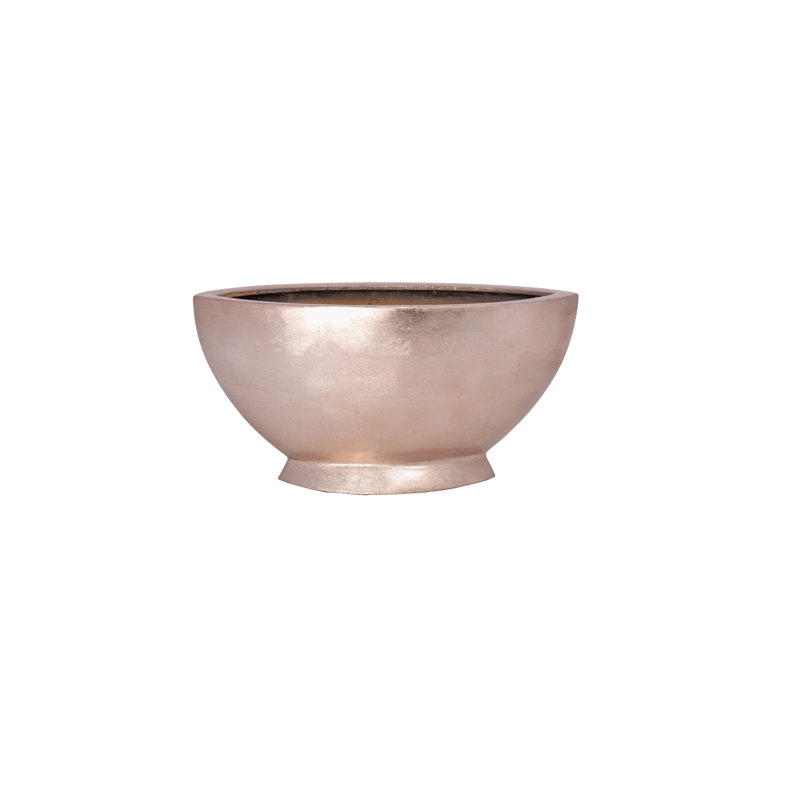 Polystone champagne en forme de feuille de bateau en forme de bateau avec finition laquée champagne