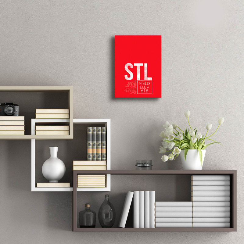 «STL ATC» par O8, art mural en verre acrylique à gauche, H 16 po x l 12 po x P 0,13 po