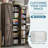 Kuehl 72" Craft Storage Cabinet with LED Lights & Adjustable Shelves, Multi-Purpose Cricut Cart Compatible with Cricut Machine, Scrapbooking Craft Room Storage Organizer-126717762