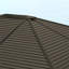Pavillon de jardin à toit rigide d'extérieur durable avec parois latérales en maille et rideaux d'intimité pour une utilisation toute l'année