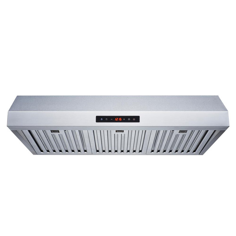  Hotte sous un meuble 30 pouces 600 CFM convertible en acier inoxydable