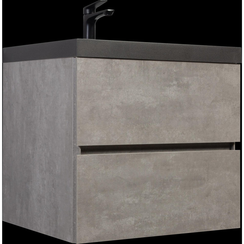 Meuble-lavabo mural moderne pour salle de bain