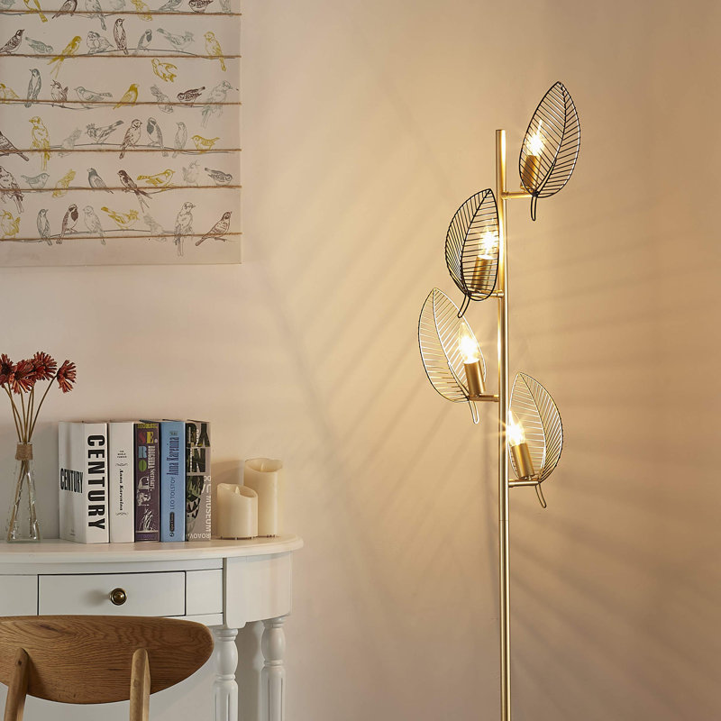 Lylian 67'' Tree Floor Lamp, Gold