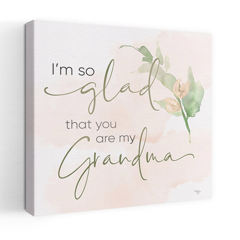 «My Grandma», art floral contemporain, H 18 po x l 18 po