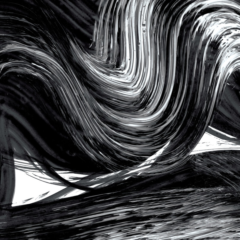 Swirl III BW - Wrapped Canvas Print, 30" H x 30" W