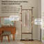 Solid Wood Coat Rack, 23.6 Inch Wide Freestanding Hanger Stand With Assembly Easy, Eco-friendly For Bedroom Entrance Living Room, Walnut Finish