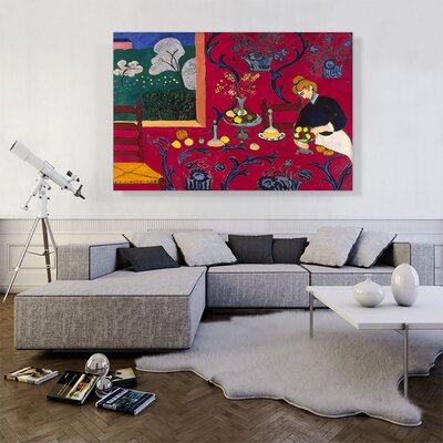 ARTCANVAS Harmony In Red 1908 On Canvas by Henri Matisse Painting | Wayfair