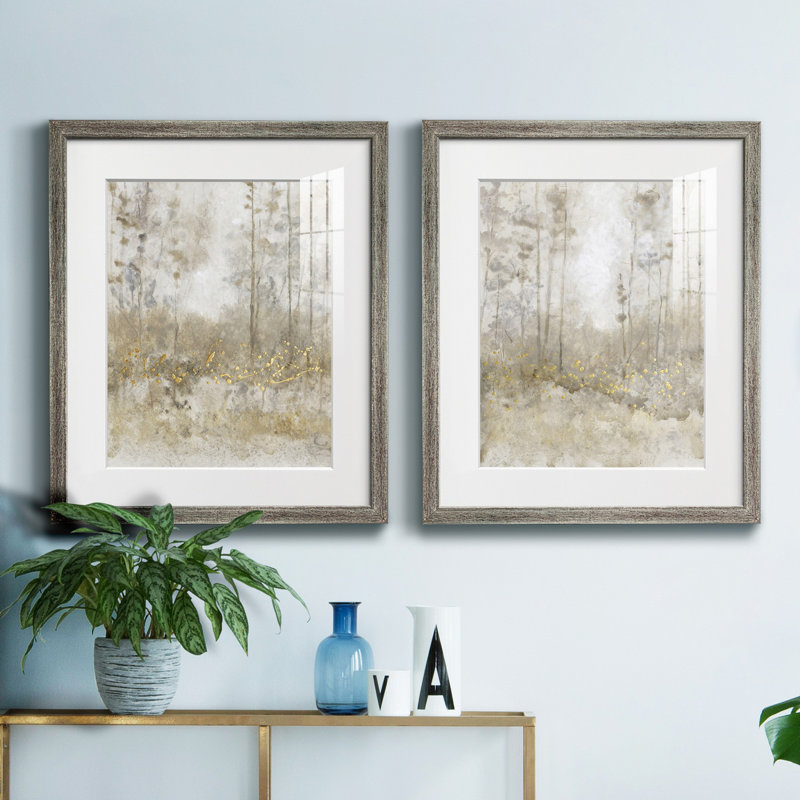 Thicket Of Trees III - Ensemble de 2 reproductions de cadres photo sur toile
