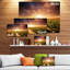 «Vineyard with Stormy Sunset», reproduction de photo sur toile tendue-18267914-33288024