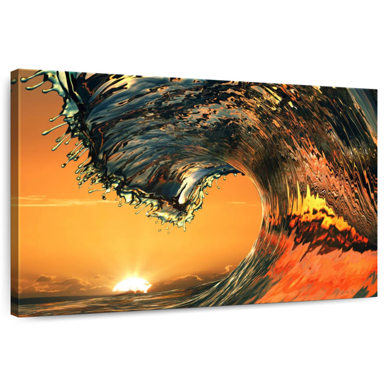 Gillard Smooth Sea Wave, 24" H x 36" W