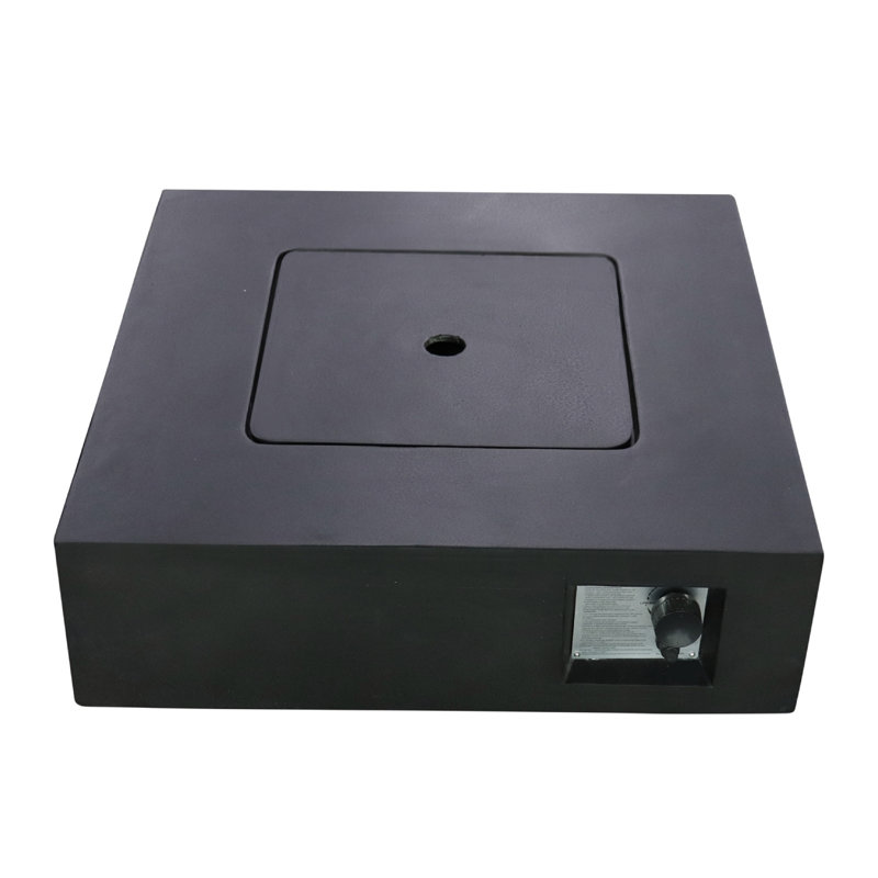 Fiber Reinforced Concrete Propane/Natural Gas Fire Pit table, Charcoal