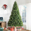 Sapin de Noël givré pré-éclairé-79764854