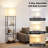 62.2'' Column Floor Lamp with 4-Tier Shelves