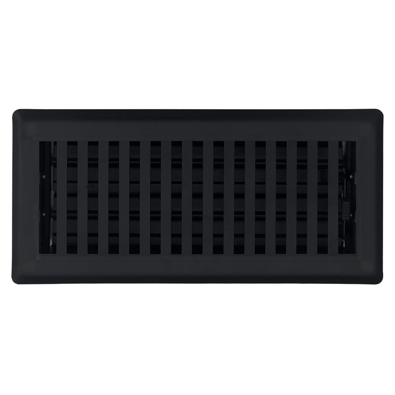 Couvercle d'évent l 4 po FLI Products, H 0,20 po x l 4 po x P 10 po, Fonte noire