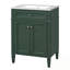 Meuble-lavabo en bois avec lavabo, 2 portes et tiroir coulissant-1408449583