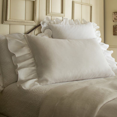 Verandah Linen Ruffled Sham