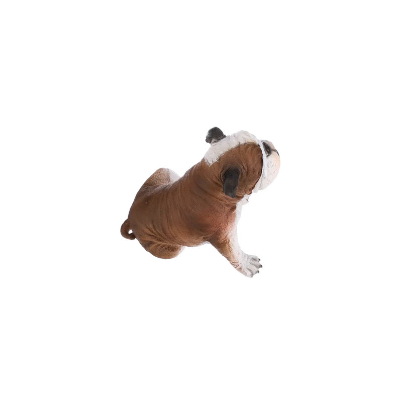 Hand-Painted Life-Like Bulldog Resin Garden Statue