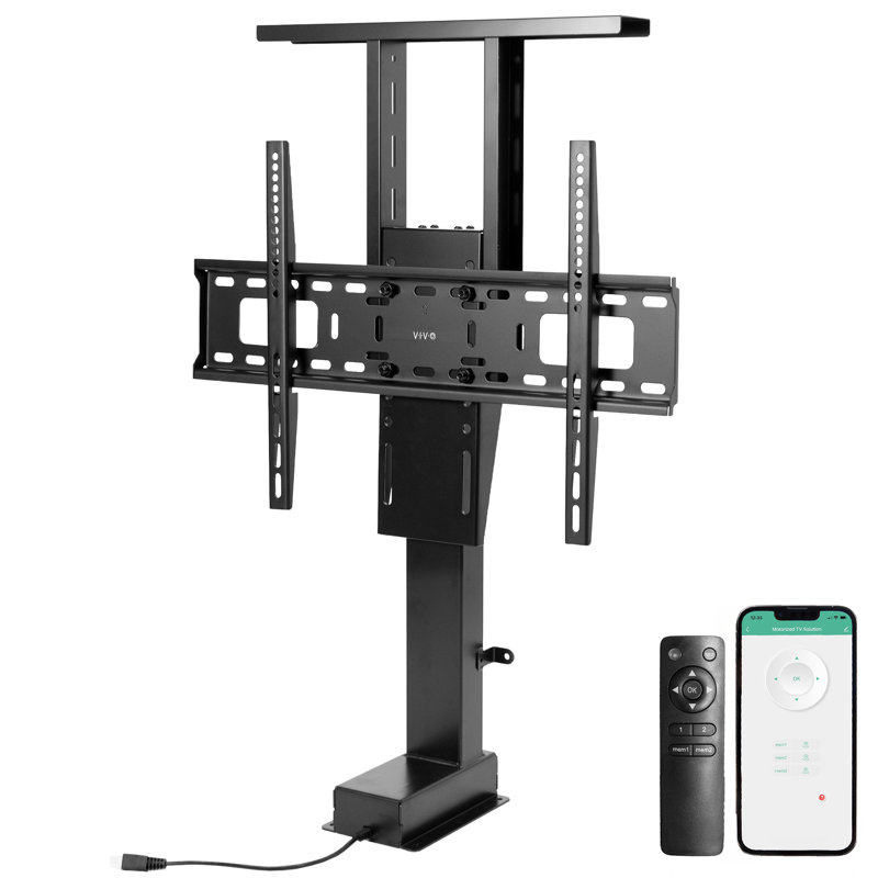 VIVO TV Motorized Vertical Stand Lift, Height Adjustable Mount (MOUNT-E-UP55P Series), 85" H x 8" W x 4.7" D