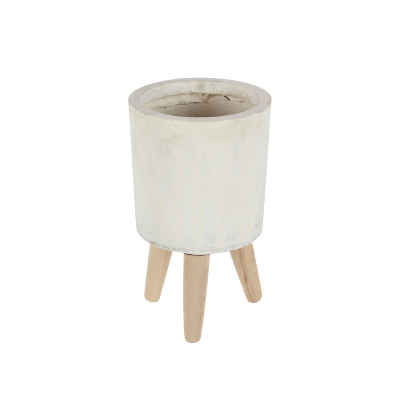 Ralph Metal Planter, Light Gray