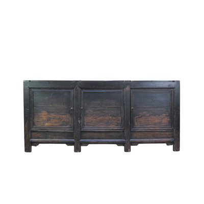 3 Door Black Farmer's Sideboard