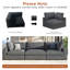 Canapé modulaire Modechai, canapé modulaire rembourré en duvet de 76 pouces, causeuse et canapé confortable-324908977