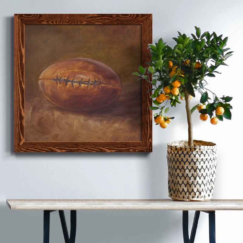 Toile encadrée Rustic Sports IV-Premium - prête à être accrochée, Cadre en érable, H 34,5 po x l 34,5 po x P 1 po