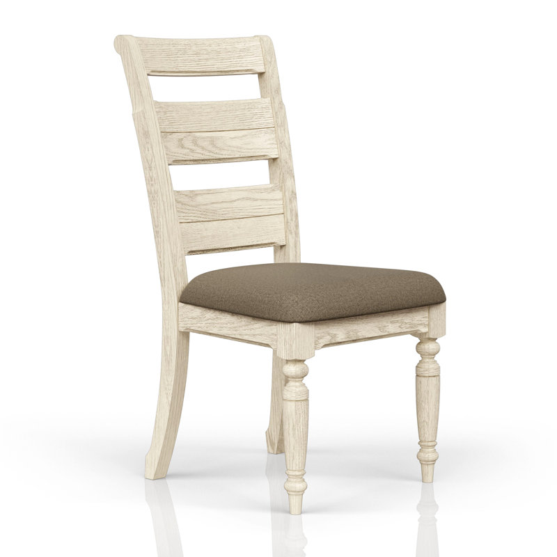 Chaise d'appoint à dossier échelle, White