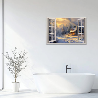 Art mural sur toile «Winter Wonderland», art encadré pour la décoration de la maison