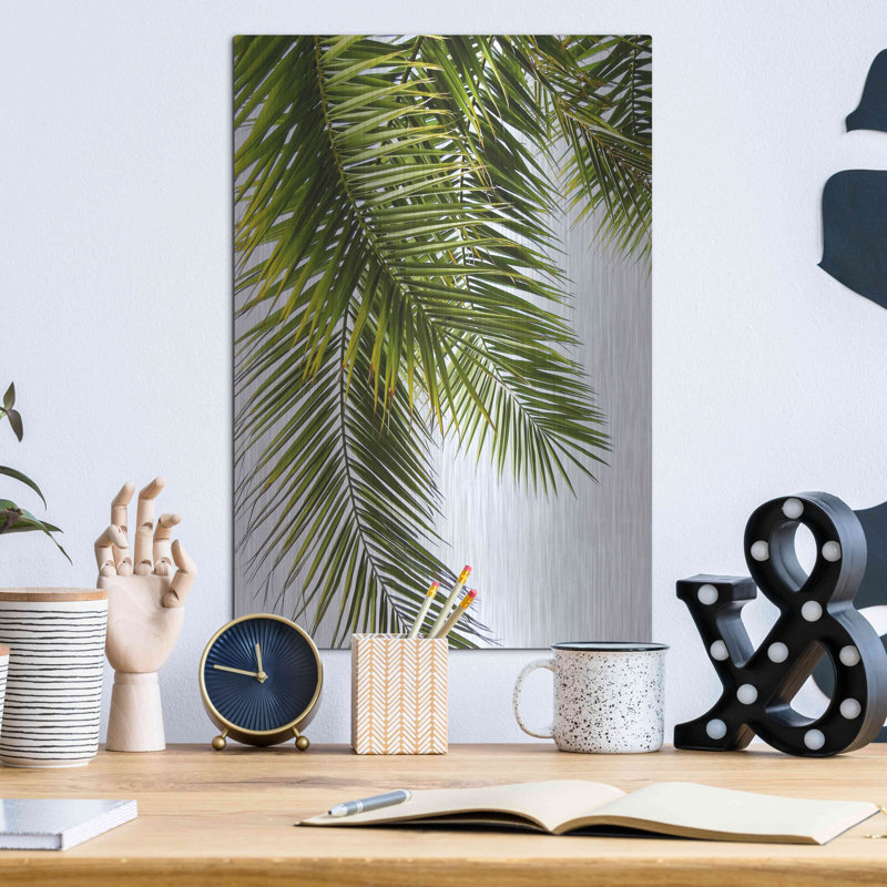 «Palm Leaves» par Lexie Greer, H 16 po x l 12 po