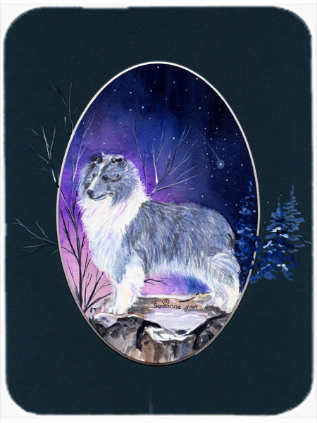 Planche à découper en verre caroline trésors sheltie