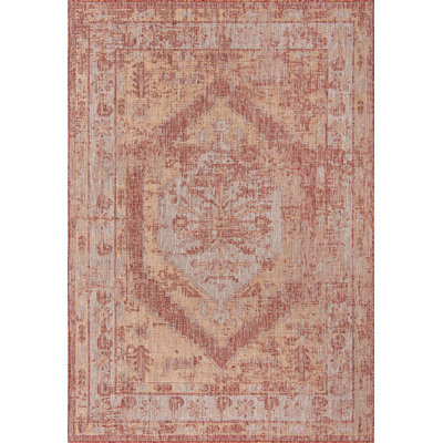 Tapis extérieur couleur nil rouille