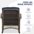 Weather-Resistant Rattan Outdoor Chair - PE Rattan, Steel Frame & Plush Cushions-1249048201