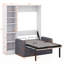 Lit escamotable Verlina avec canapé et tablettes-1229199934