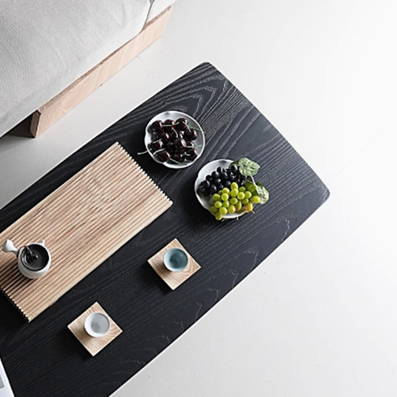 Table basse de style minimaliste Wabi-sabi, H 15,74 po x l 62,99 po x P 25,59 po