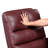 Glider Reclining Chair Swivel Motion Red Breathable Faux Leather Upholstery Luxury Living Room Furniture-603456764