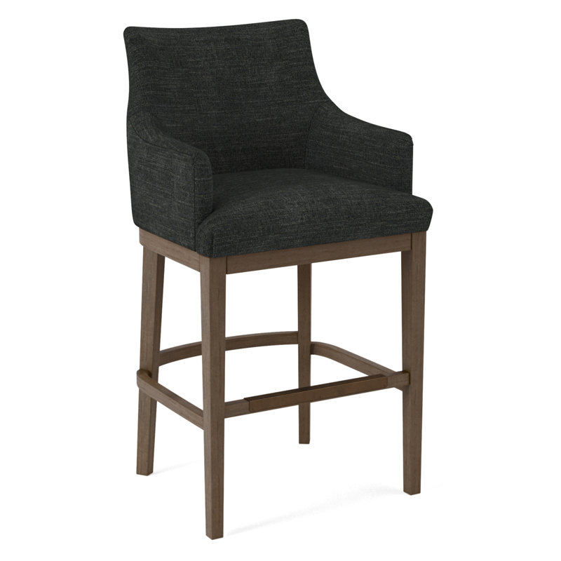 Upholstered Stool, 61353-71, Pecan