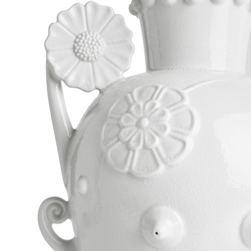 Pantheon Persephone Vase - White, White