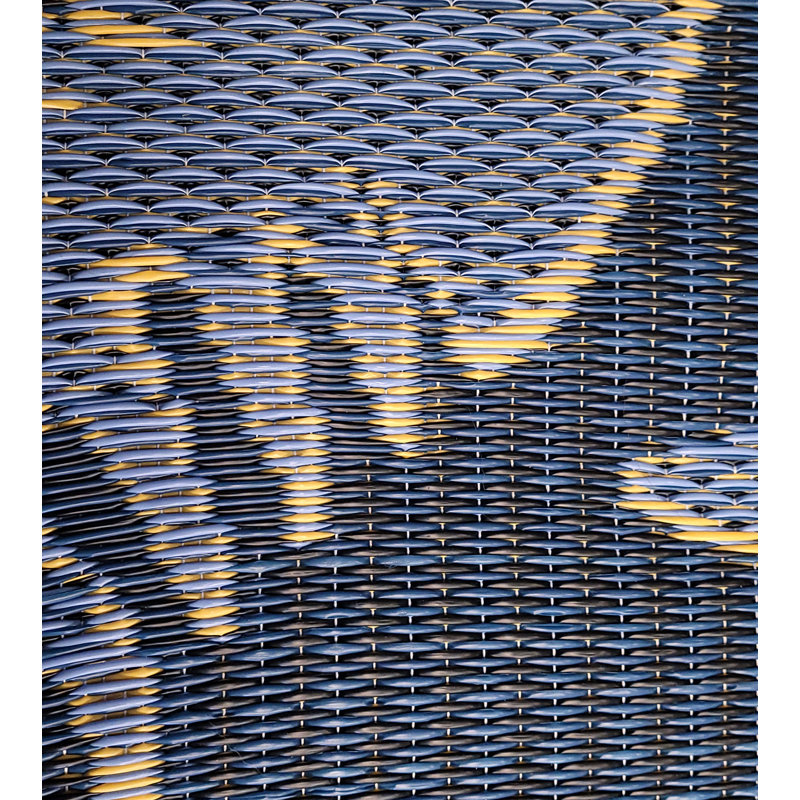 Tapis décoratif intérieur/extérieur en polypropylène à motif de fishbone, Rectangle de 4 pi x 6 pi