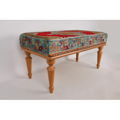 Anatolian Bench, Bohemian Bench, Ottoman Bench, Upholstered Bench, Turkish Rug Bench, Kilim Bench, Home Decor Bench, Handmade Bench