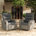 Coussin gris foncé / structure grise