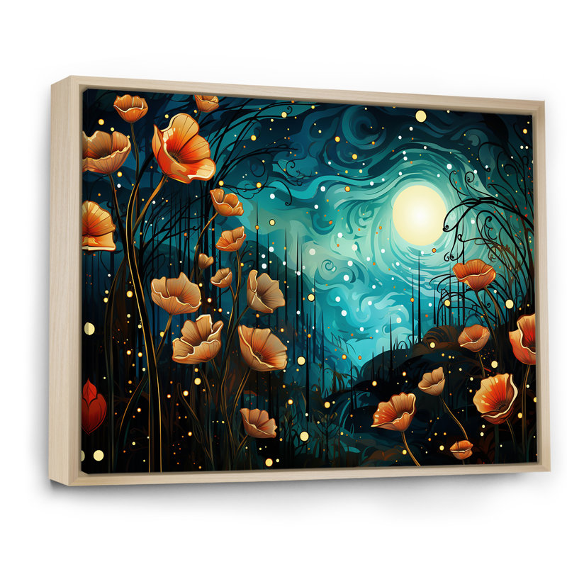 «Monets Garden Revisité Landscape I - Classics», art mural, Cadre flottant brun, H 44 po x l 34 po x P 1,5 po