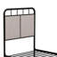 Twin Size Linen Upholstered Platform Metal Bed Frame with fabric Headboard and Footboard-1829288209