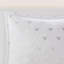 White Printed Plush Comforter Set with Throw Pillow-113931141